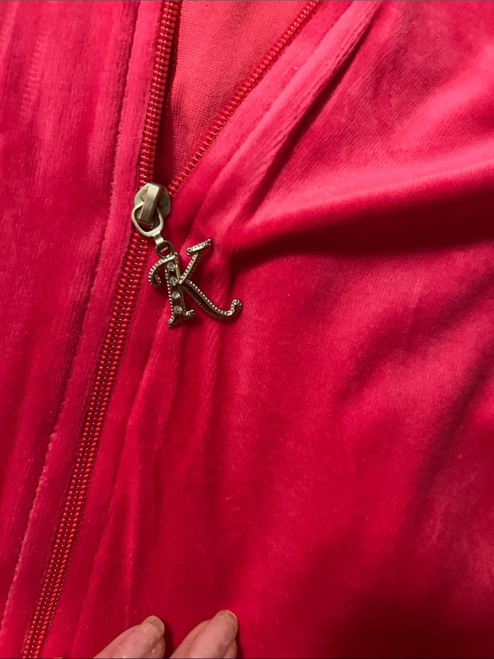 Katydid Women's Pink Velvet Zip-Up Hoodie with pants/ sweatsuit. NWOT. XL - Picture 3 of 8